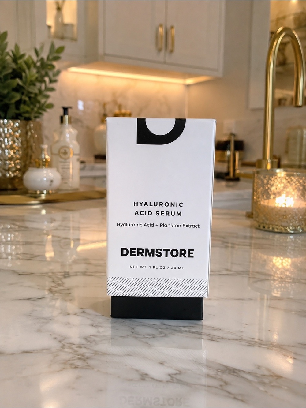 DERMSTORE Hyaluronic Acid Serum 1 oz Plankton Extract Hydrating Anti-Aging NEW